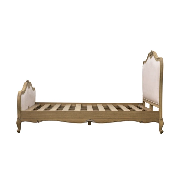Chic Linen Upholstered Bed Frame